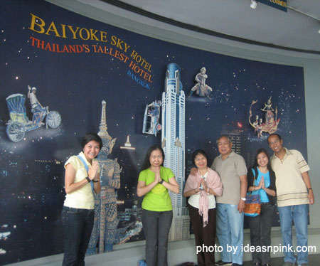 At the Observation Deck at the 77th floor of Baiyoke Sky Hotel