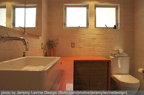 bathroom design interior - brown theme