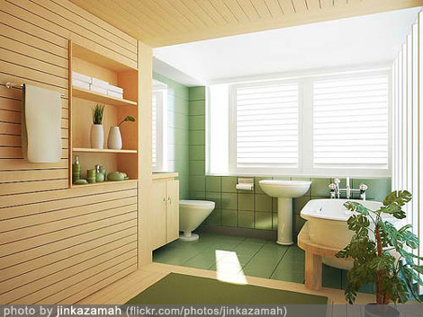 bathroom design interior - pastel theme