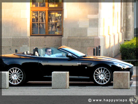 convertible at a street in Berlin