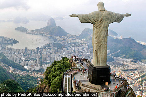 Christ the Redeemer, Rio de Janeiro, Brazil - photo by PedroKirilos (flickr.com/photos/pedrokirilos)