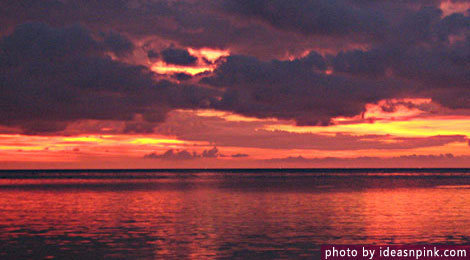 Sunset at Punta Bulata Beach Resort, Cauayan, Negros Occidental, Philippines