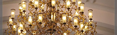 Chandelier / Interior lighting at Cebu Metropolitan Cathedral