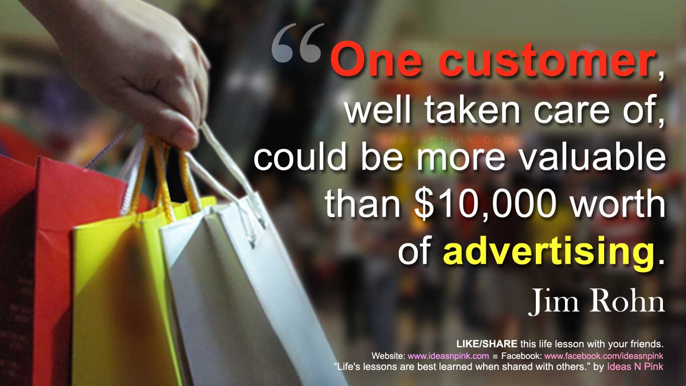 Free graphic download: Business quote on word-of-mouth advertising