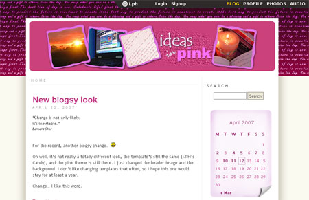 i.ph blog theme - Candy